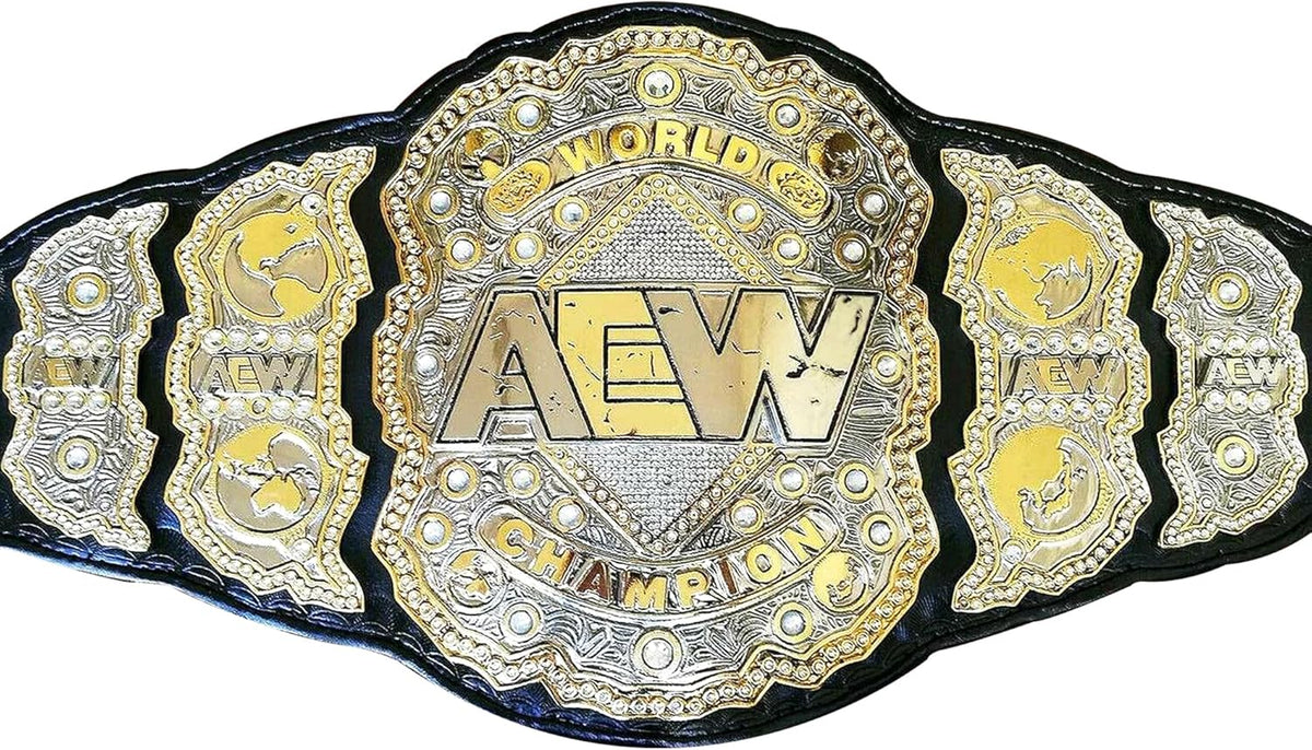 AEW World Heavyweight Wrestling Championship Title Belt Replica, Adult Size U32630