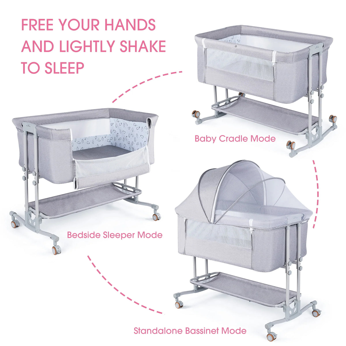 Baby Bassinet Bedside Sleeper W421
