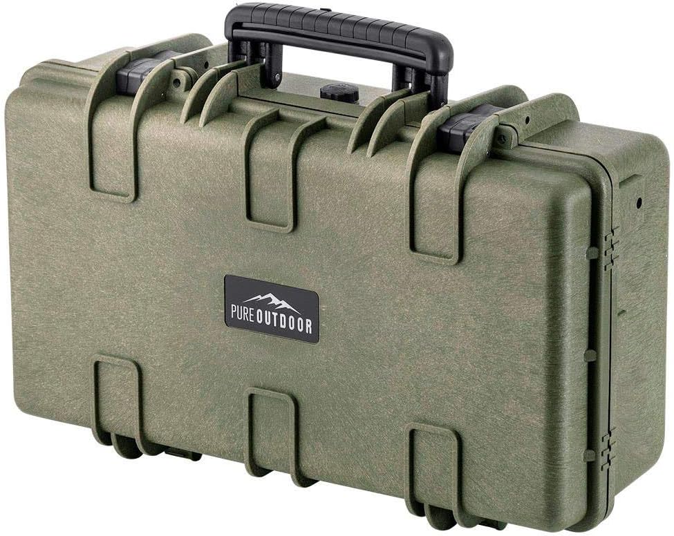 Black Weatherproof Shockproof Hard Case with Wheels I205