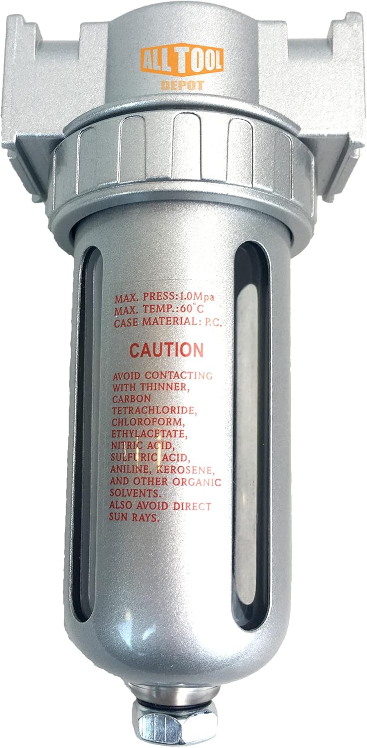 3/4 NPT Compressed Air In Line Filter Dryer Moisture Water Separator Pack of 2 J9607