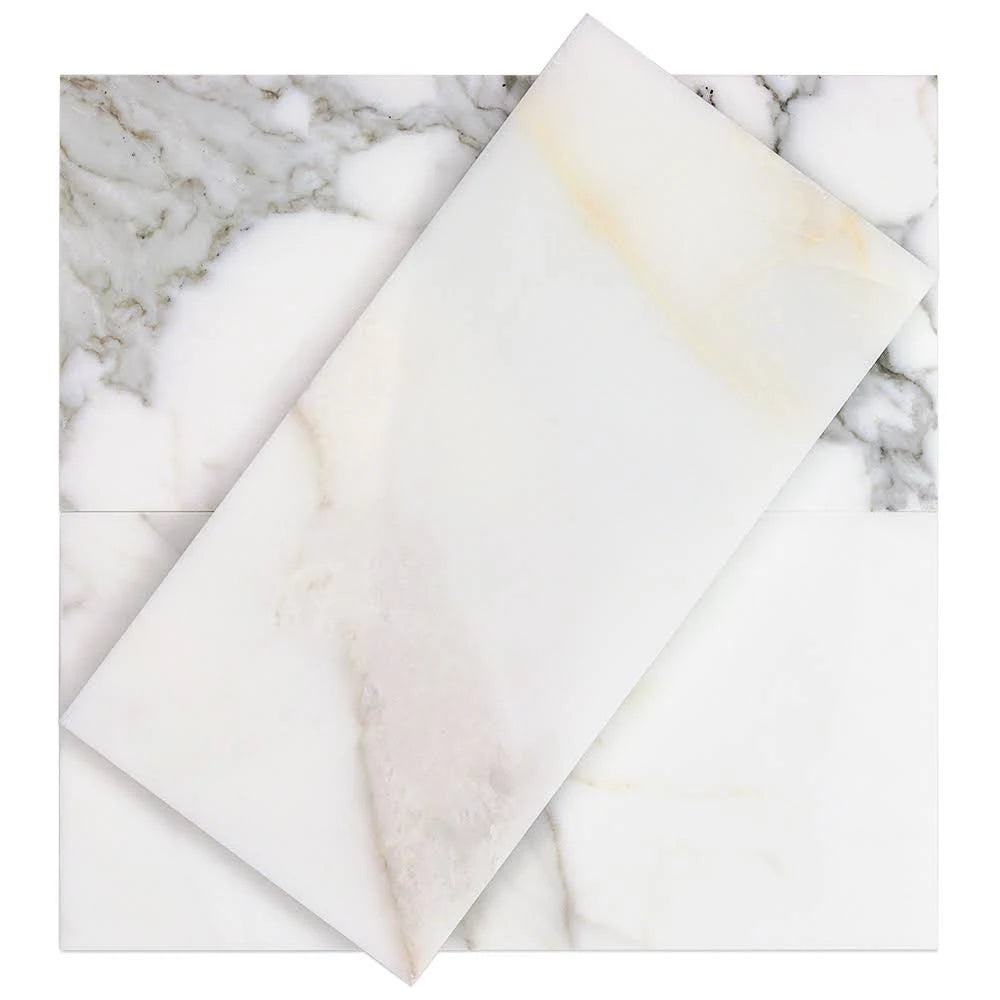 Calacatta Gold 6x12 Polished Marble Tile V7620