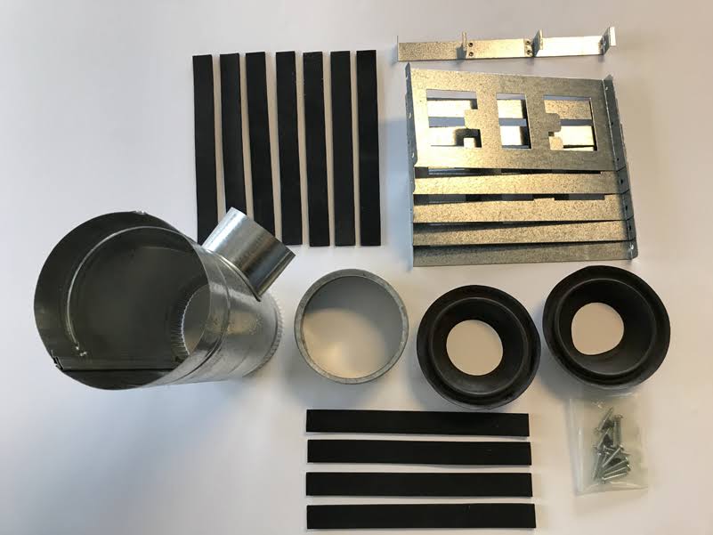 Vertical Vent Kit Stainless Steel O6891
