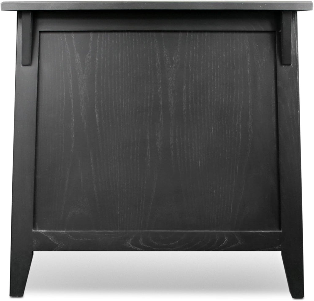 Slate Black Cabinet End Table B7178