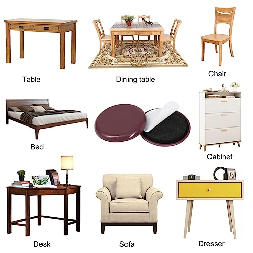 12pcs Beige Furniture Sliders P624