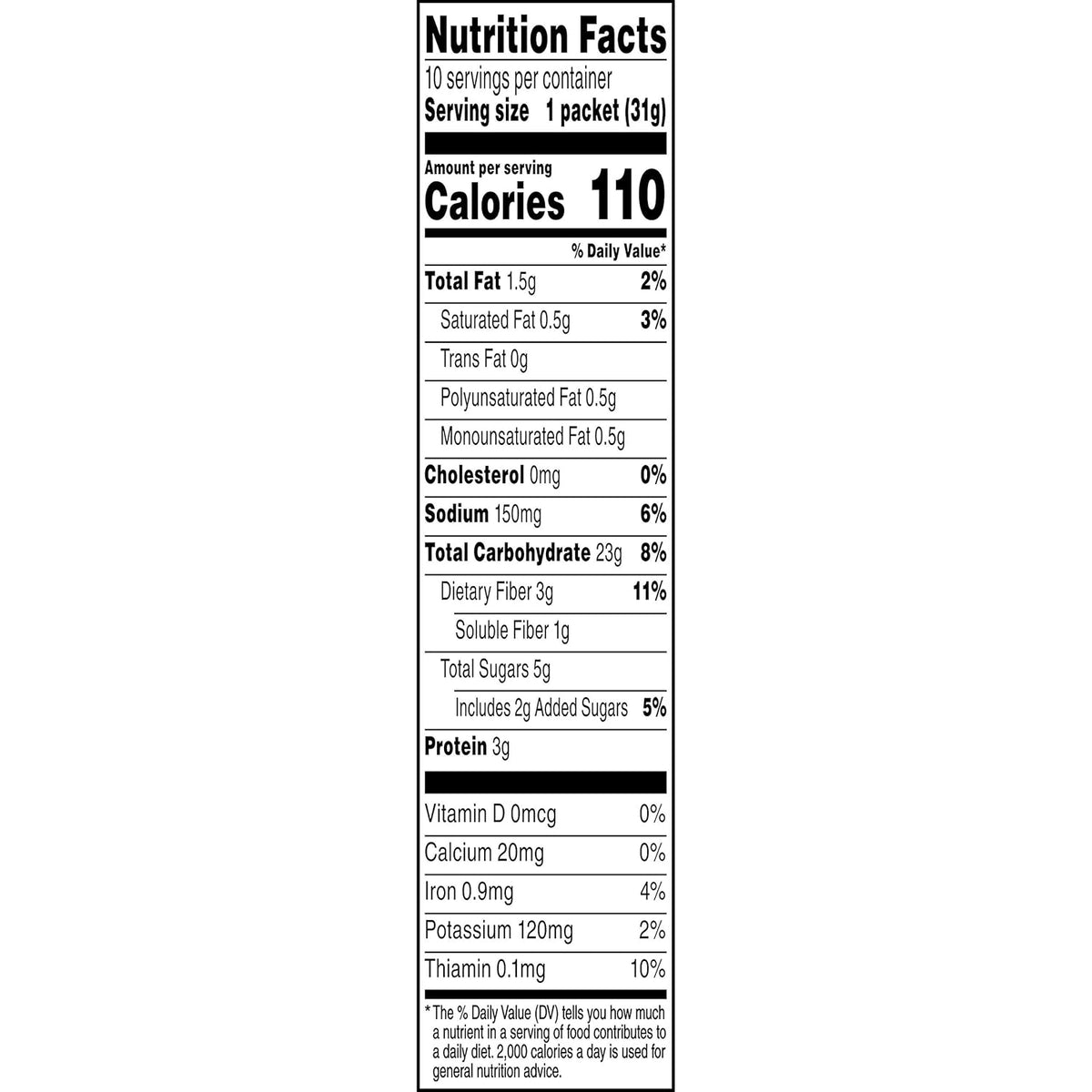 Lower Sugar Apples & Cinnamon Instant Oatmeal, 1.09 Ounce (Pack of 4) B81955