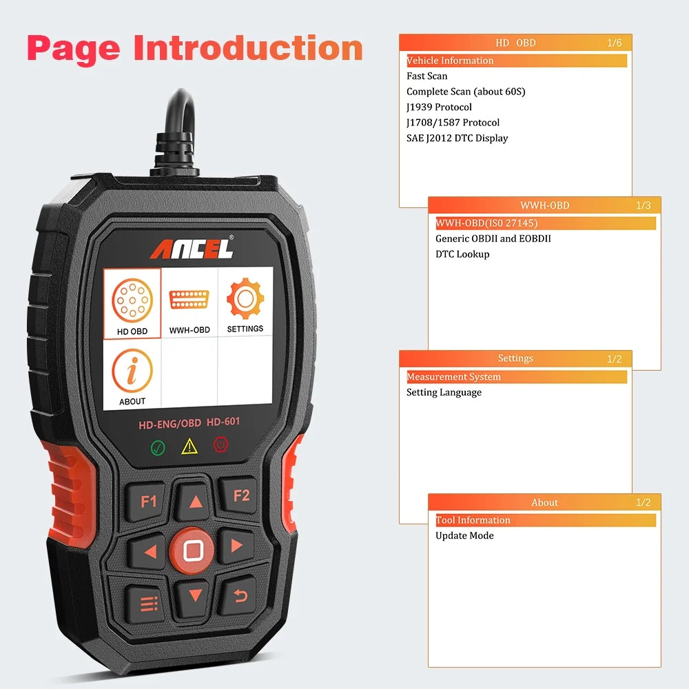 Heavy Truck Scanner Diagnostic Scan Tool F407