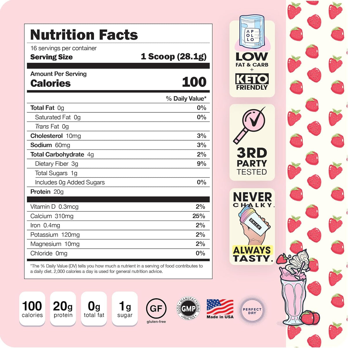 Strawberry Protein Powder E961