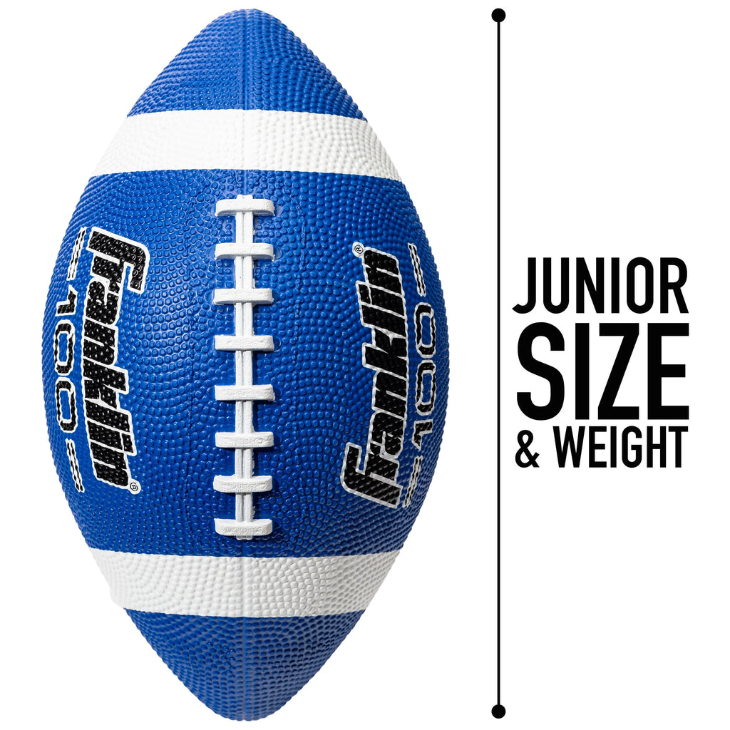 Junior Size Rubber Football 6 Pack with Pump M964139