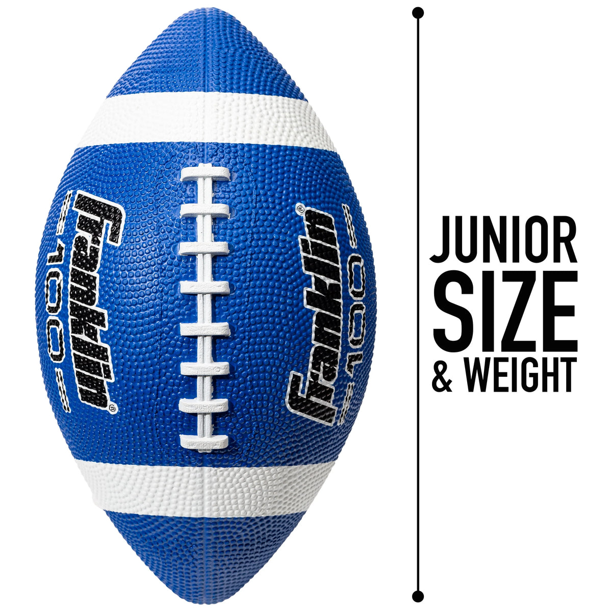 Junior Size Rubber Football 6 Pack with Pump M964139