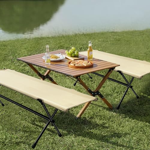 Portable Folding Camping Bench with Carrying Bag X11629