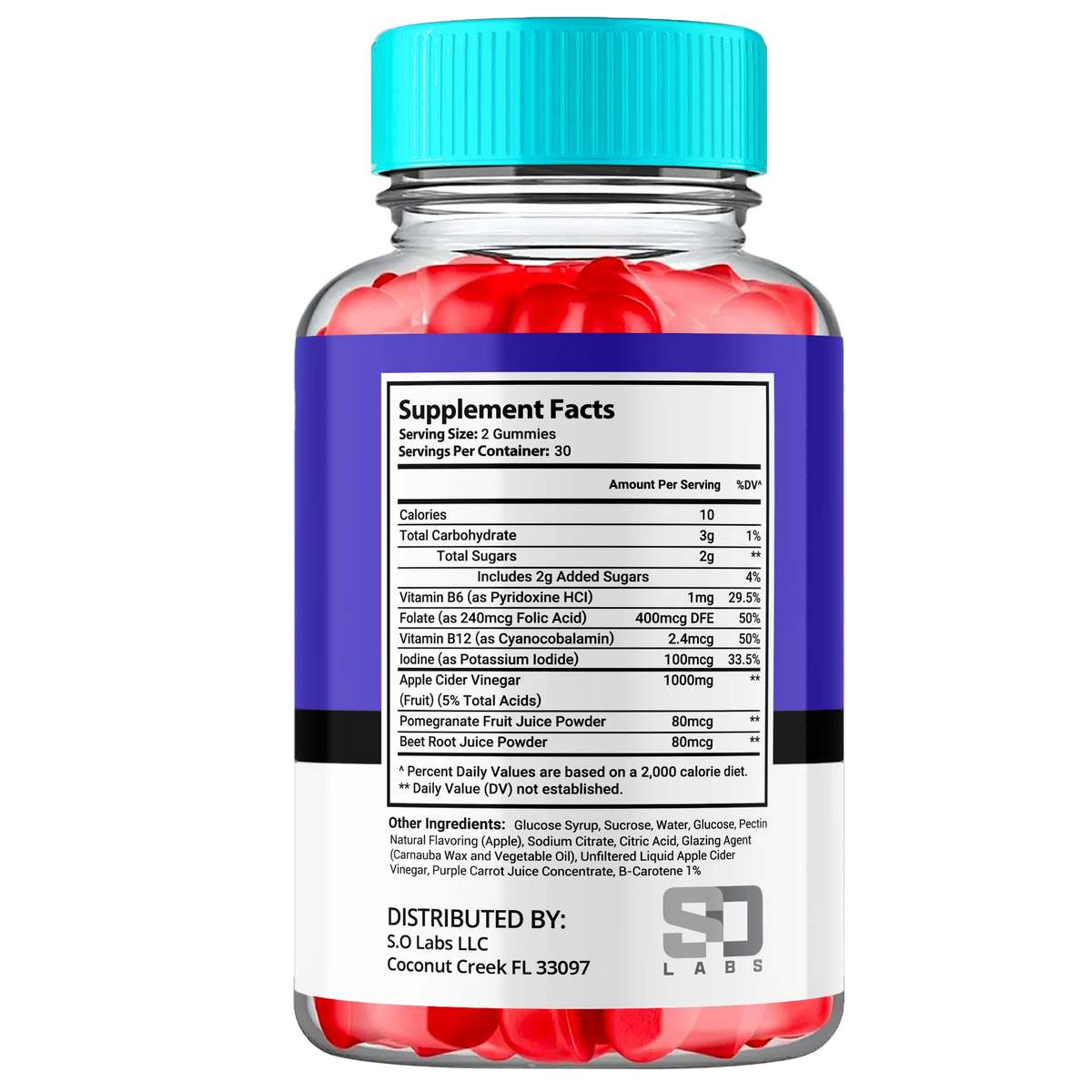 Apple Cider Vinegar Dietary Supplement Gummies 180 Gummies Q97406