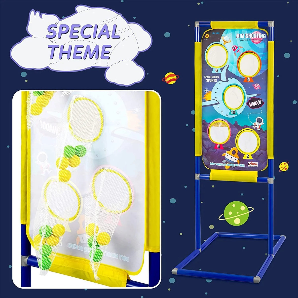 2 in 1 Foam Ball Popper Toy Gun with 48 Foam Ball B346