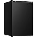 Black Compact Refrigerator with Freezer Compartment Z354
