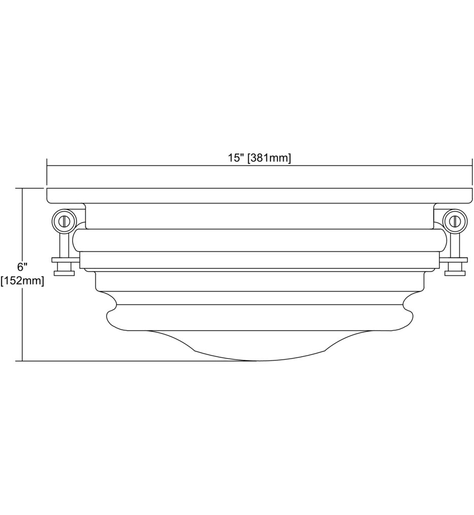Satin Brass 3 Light Flush Mount V17696