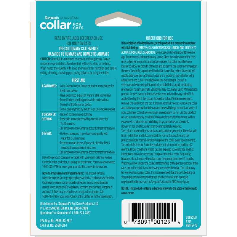 Flea & Tick Collar for Cats S874232