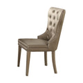 Leatherette Wooden Side Chair, Set of 2 R201