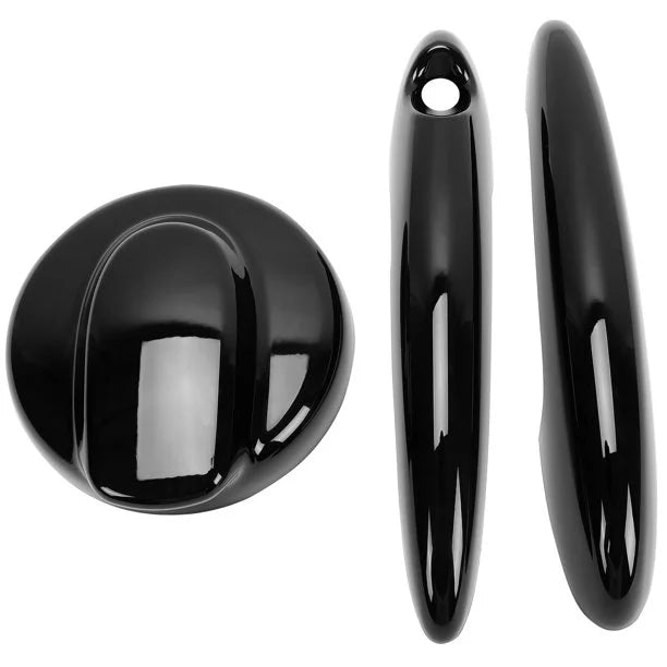 Black Gas Cap and Door Handle Cover for BMW MINI Cooper S Hatchback N616