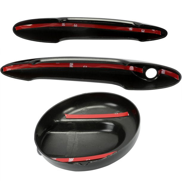 Black Gas Cap and Door Handle Cover for BMW MINI Cooper S Hatchback N616