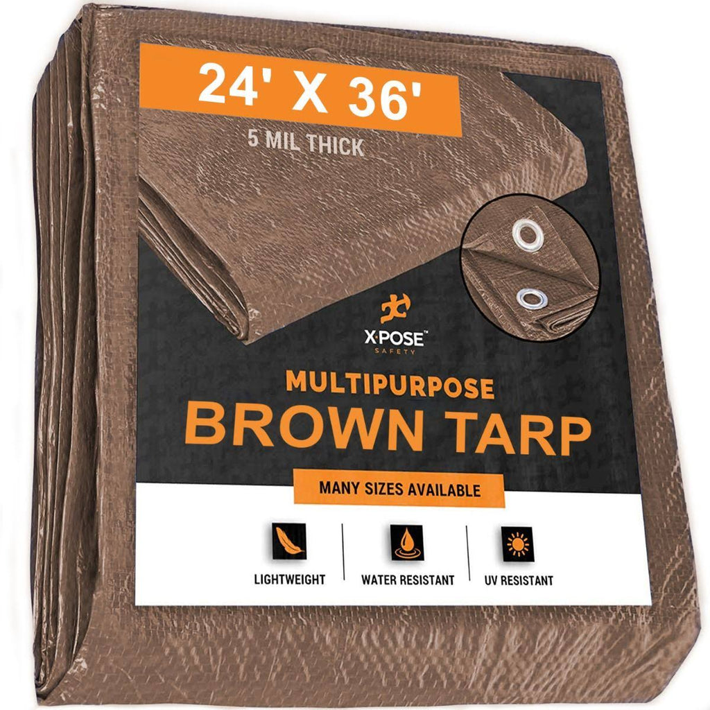Brown Poly Tarps 24 x 36 - Case of 2 O650363