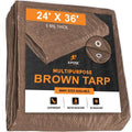 Brown Poly Tarps 24 x 36 - Case of 2 O650363