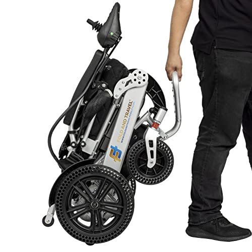 Silver Foldable Power Wheelchair Q4601