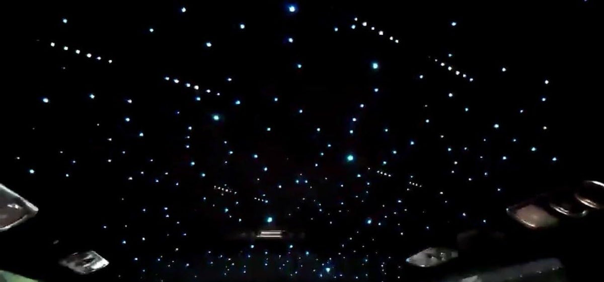 16W RGBW Fiber Optic Star Ceiling Light Kit with 550pcs 0.75mm 13.1ft Fiber Cable G87432