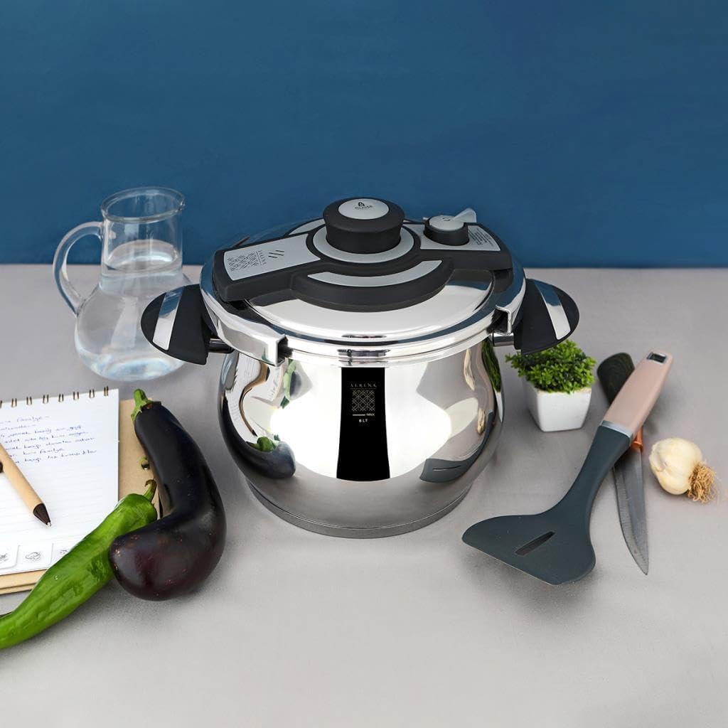 Stainless Steel Pressure Cooker with Capsule Base O723124