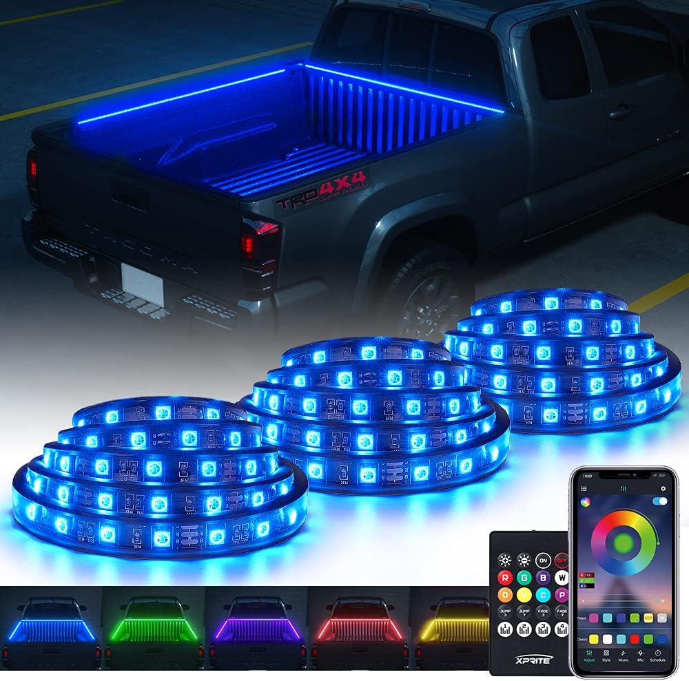 60 RGB Truck Bed Bluetooth Lights Kit Y68291