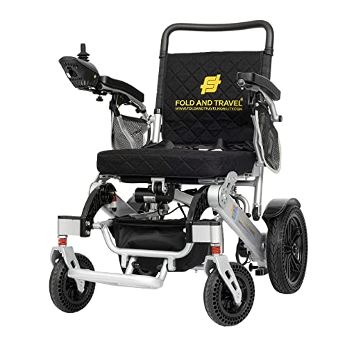 Silver Foldable Power Wheelchair Q4601