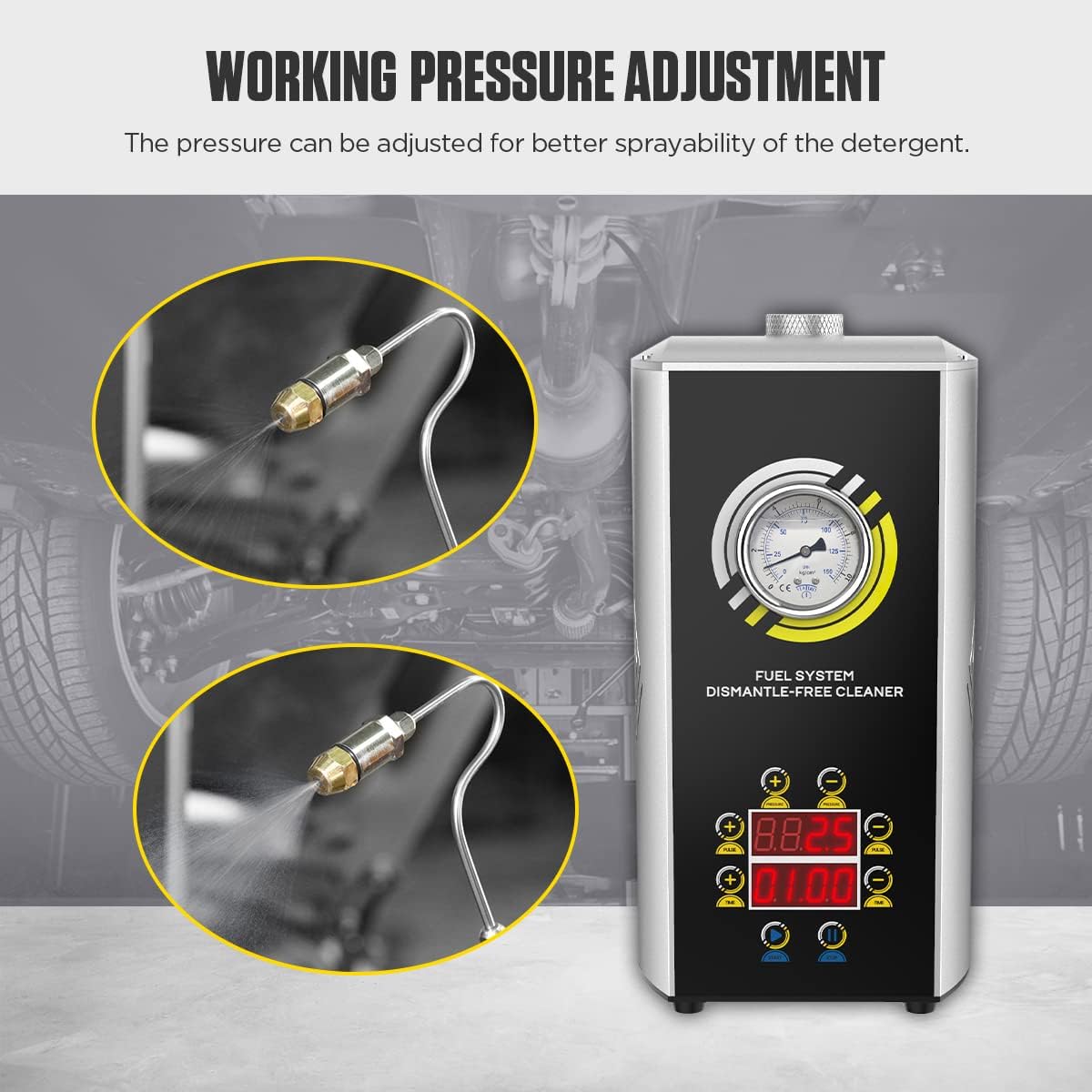 Car Fuel Injector Cleaner with Built-in Air Pump Q686050