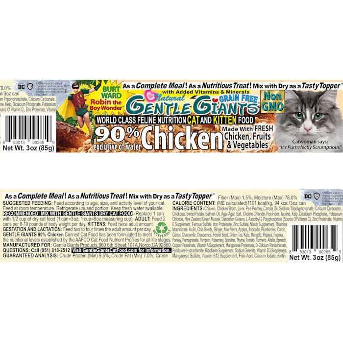 Natural Non-GMO Chicken Cat & Kitten Can Food F761475