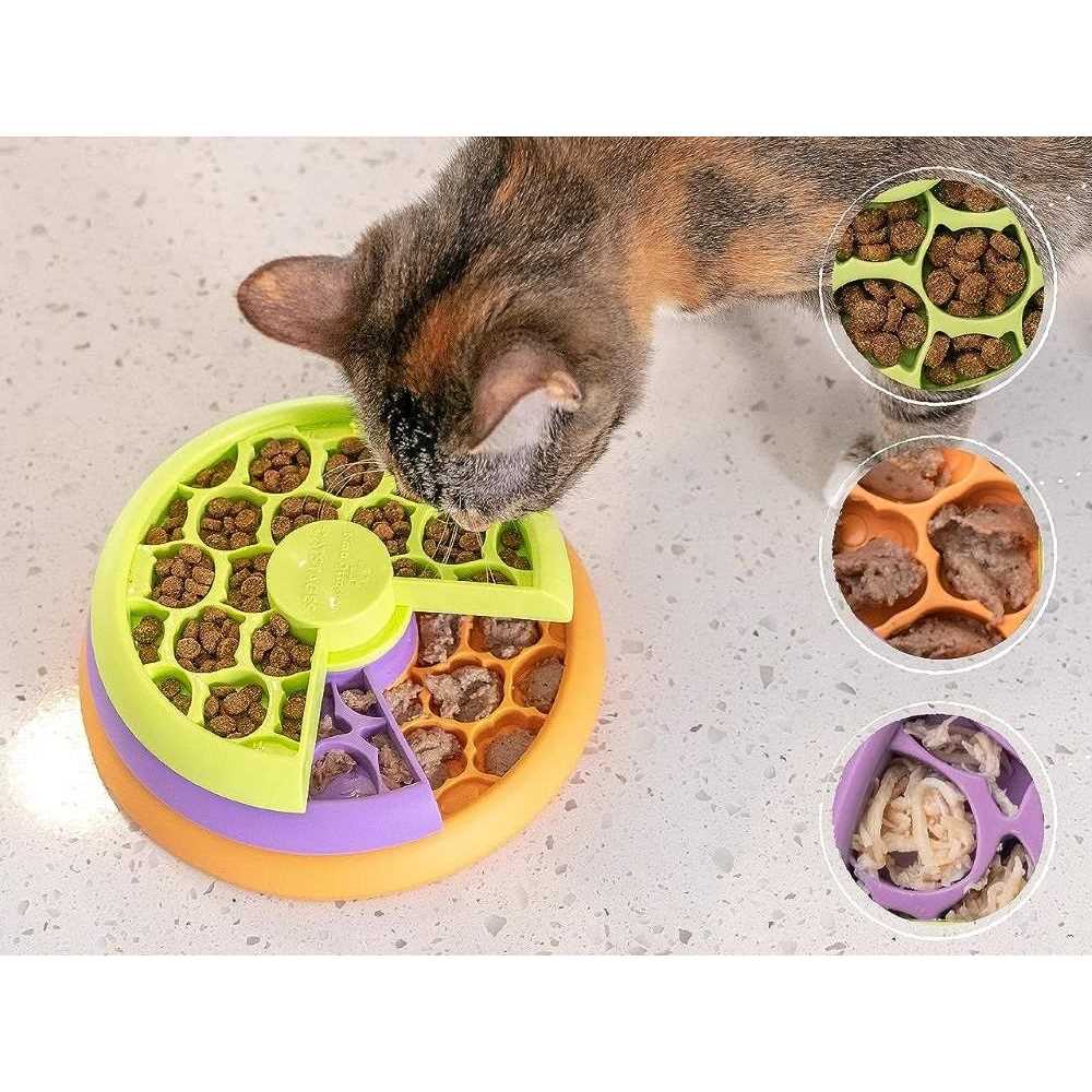 Multilayered Fun Puzzle Cat Feeder K7033