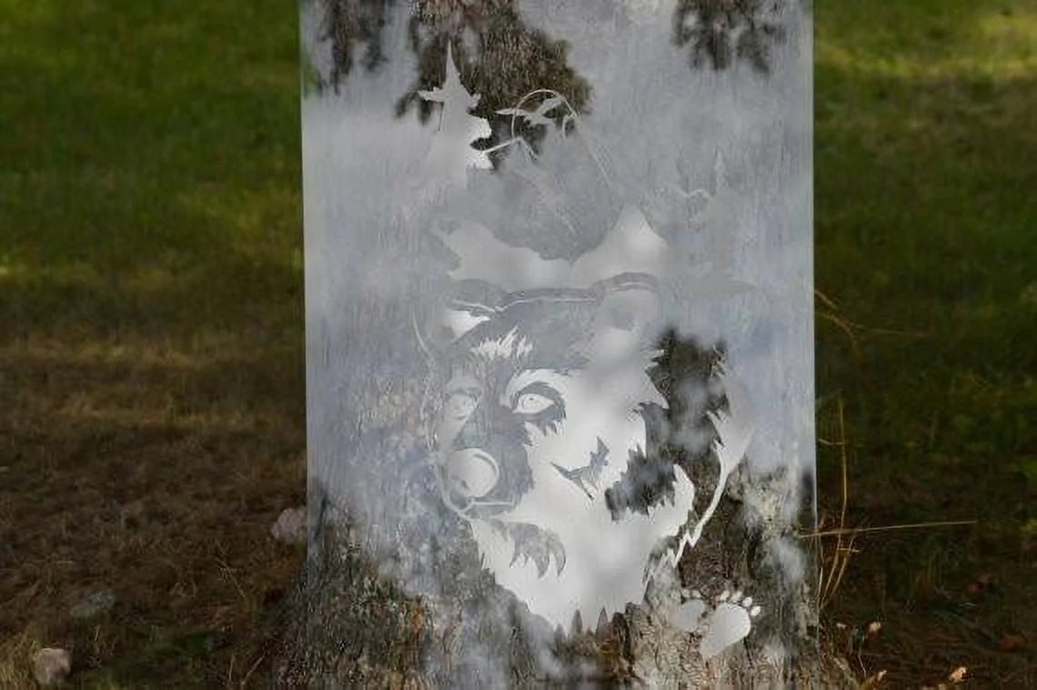 Front Door Etched Glass Vinyl Decals Privacy Safety Stickers Film V267587