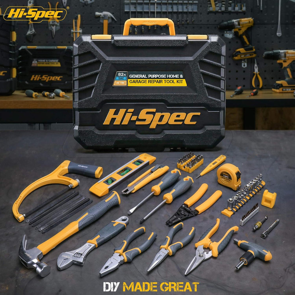 82 Piece Home & Garage Tool Kit Set O76944