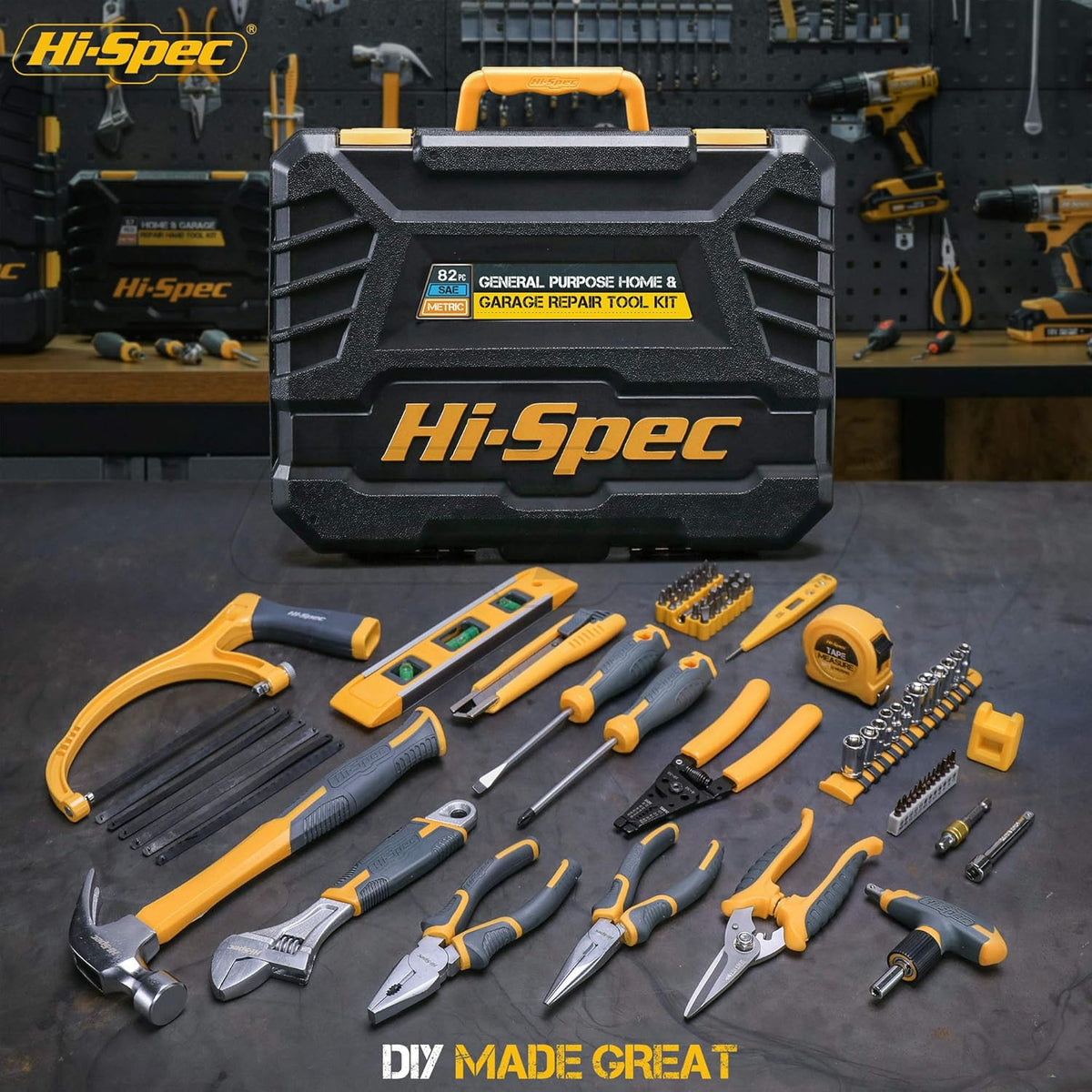 82 Piece Home & Garage Tool Kit Set O76944