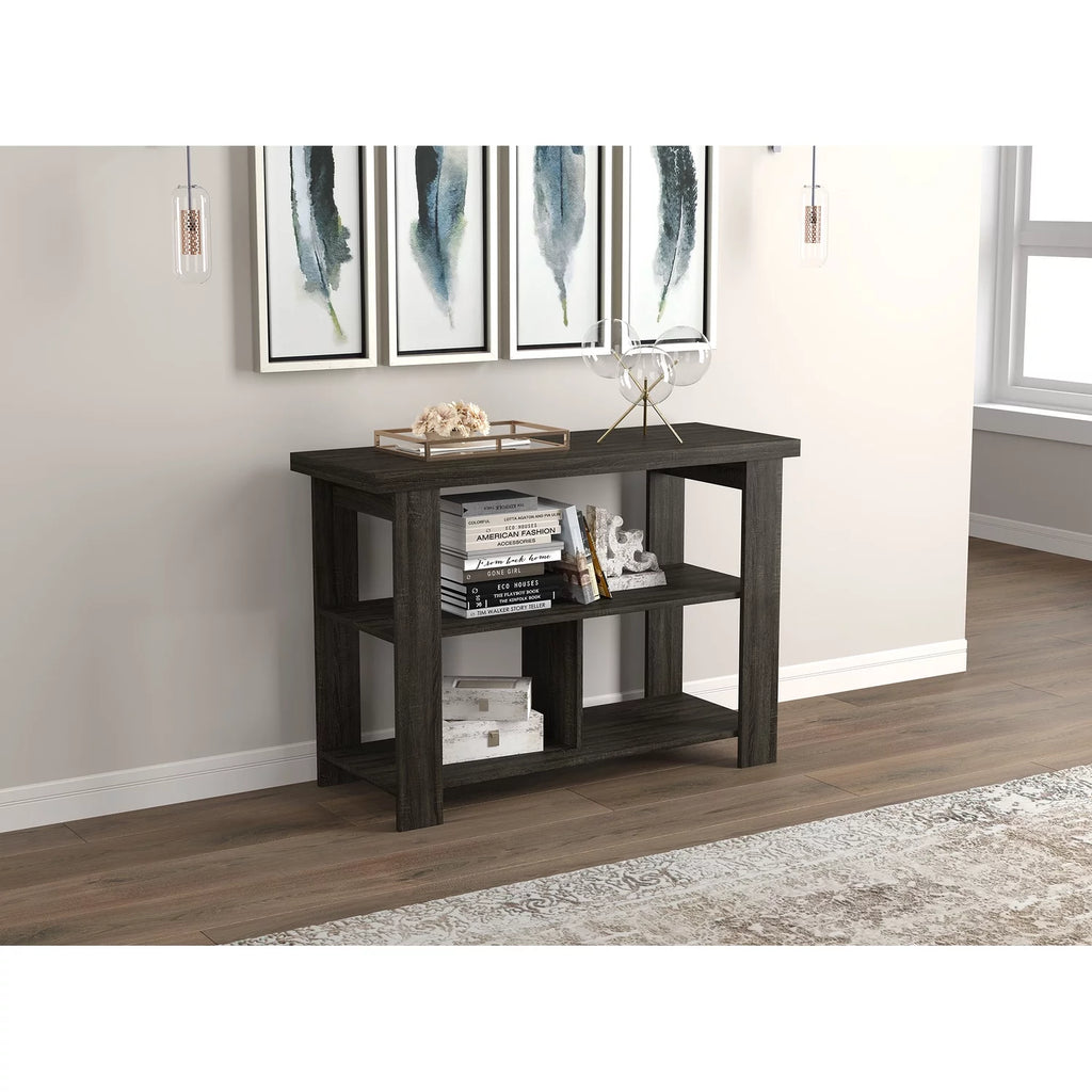Dark Grey 3 Shelves Console Table I957697