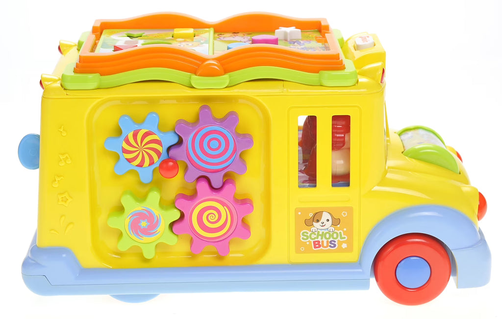 School Bus Toy With Flashing Lights & Sounds F815