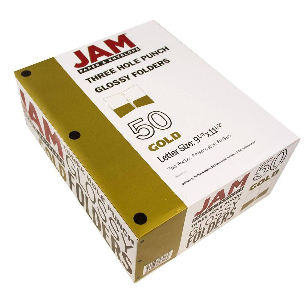 Gold 50/Pack Presentation Folder Y591