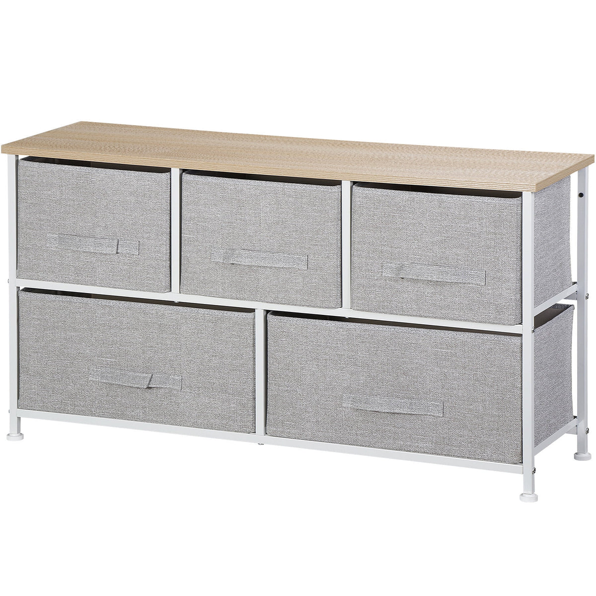 Steel Frame 5-Drawer Dresser Storage Tower U791