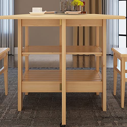 Drop Leaf Dining Table with Wheels A959
