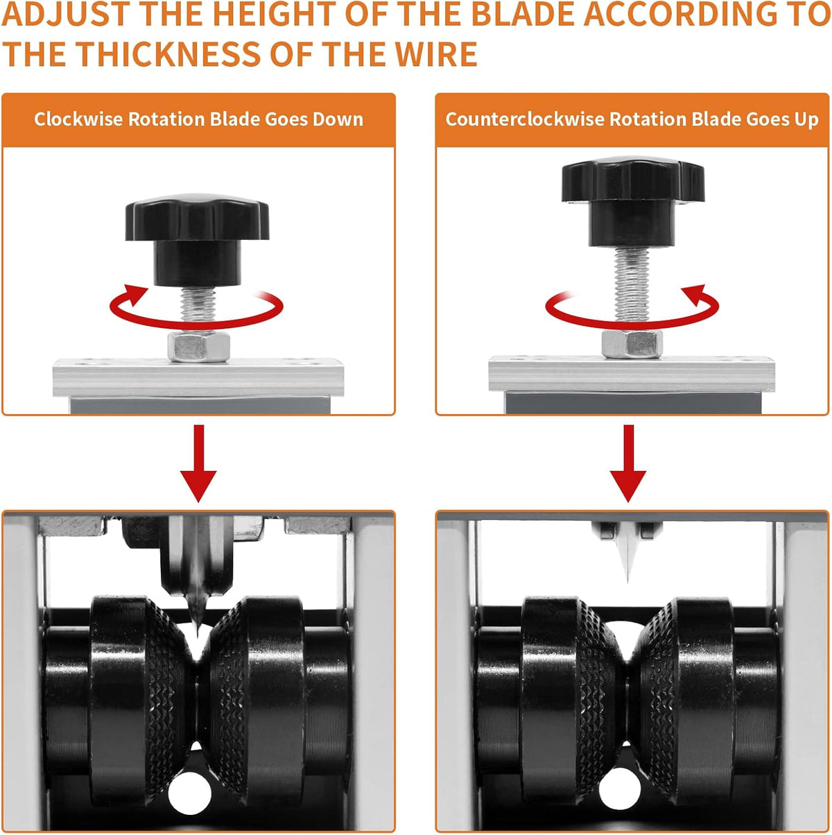 Automatic Wire Stripper Machine Wire Diameter 0.04-0.79inch Adjustable Power 40W Portable Cable Stripper M785311
