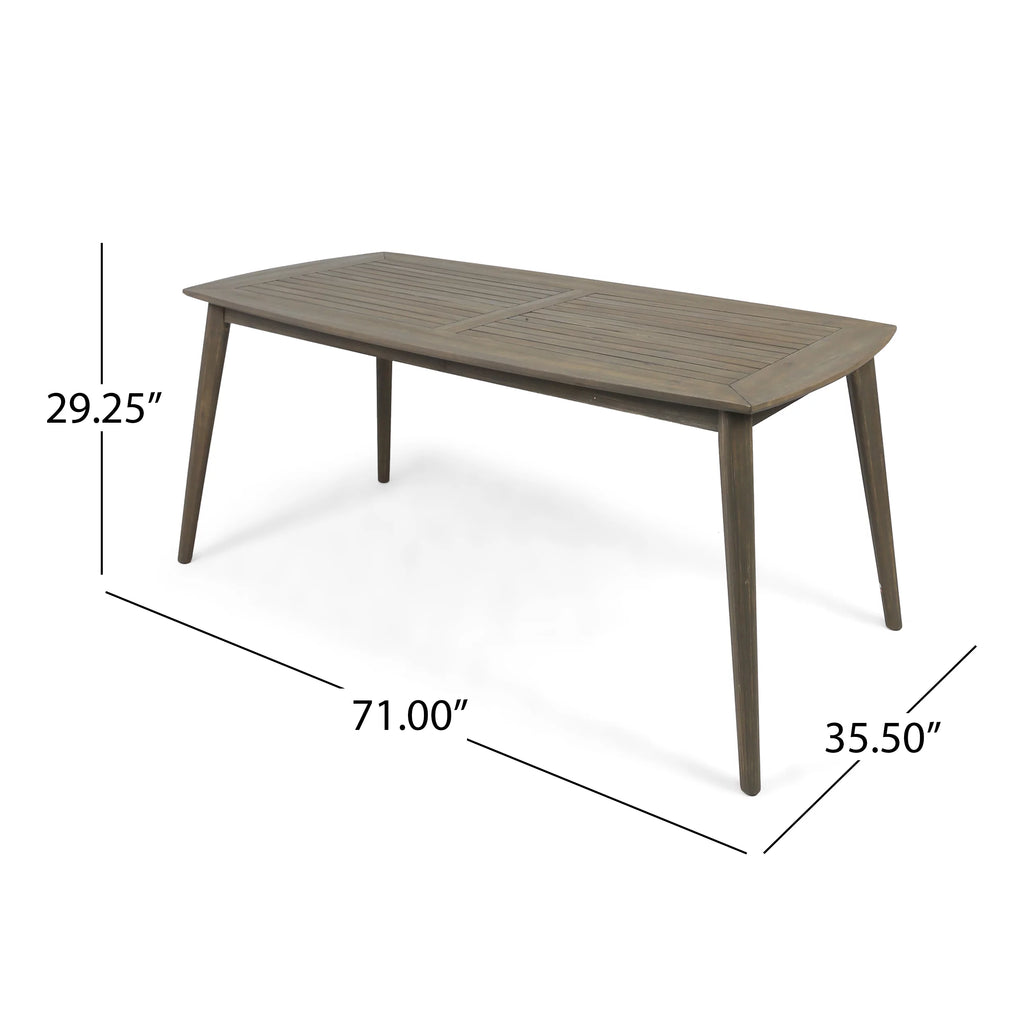 7 Piece Wooden Patio Dining Set O488766