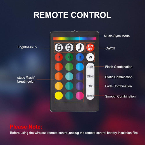 10 Pods RGB LED Rock Lights with Remote Control V406144