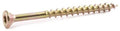 8 x 2 Star Flat Decking Screws Yellow Zinc Plated T17 I418289