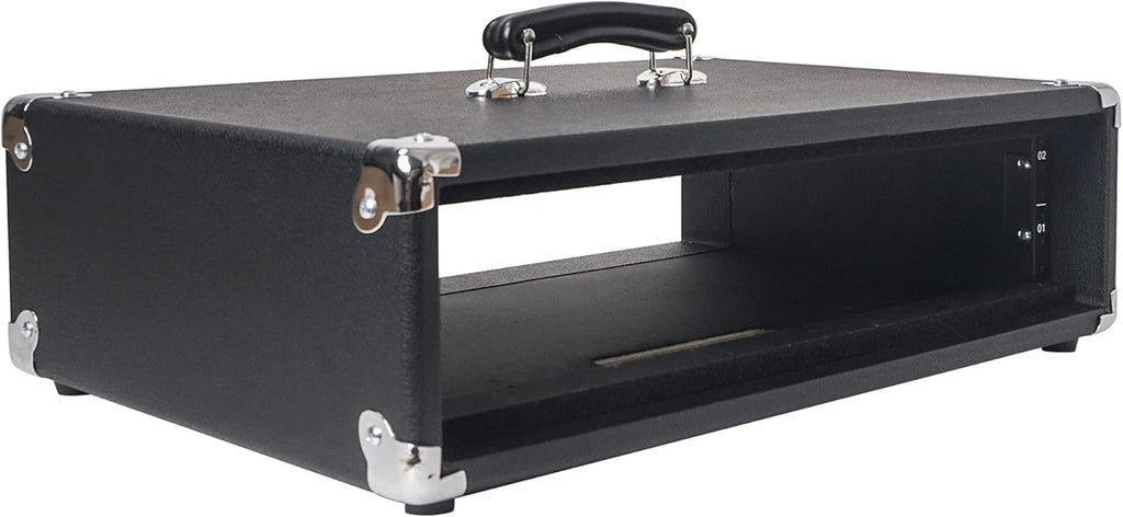 2U Amp Rack Case with Dust Cover and Kickstand Y45425