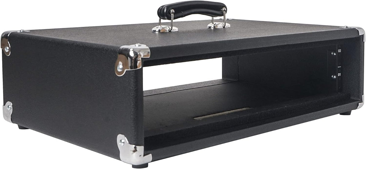 2U Amp Rack Case with Dust Cover and Kickstand Y45425