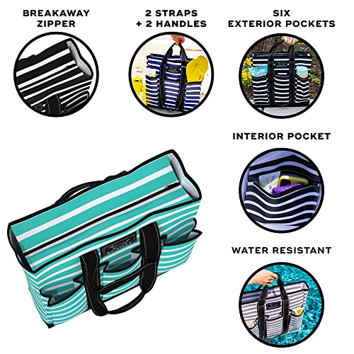 Large Work Tote Bag with 6 Exterior Pockets E41737