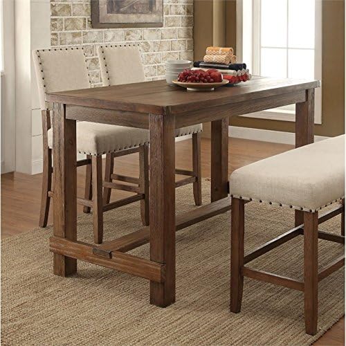 Wood Counter Height Dining Table C861