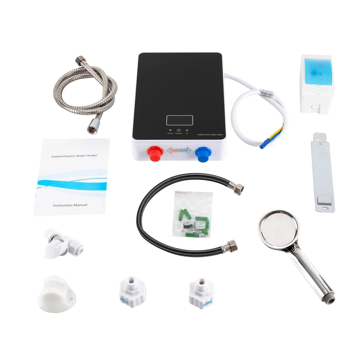 6000W Tankless Electric Shower Water Heater with Shower Head L12491