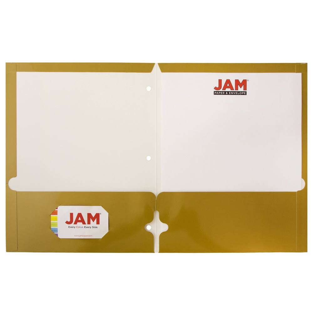 Gold 50/Pack Presentation Folder Y591